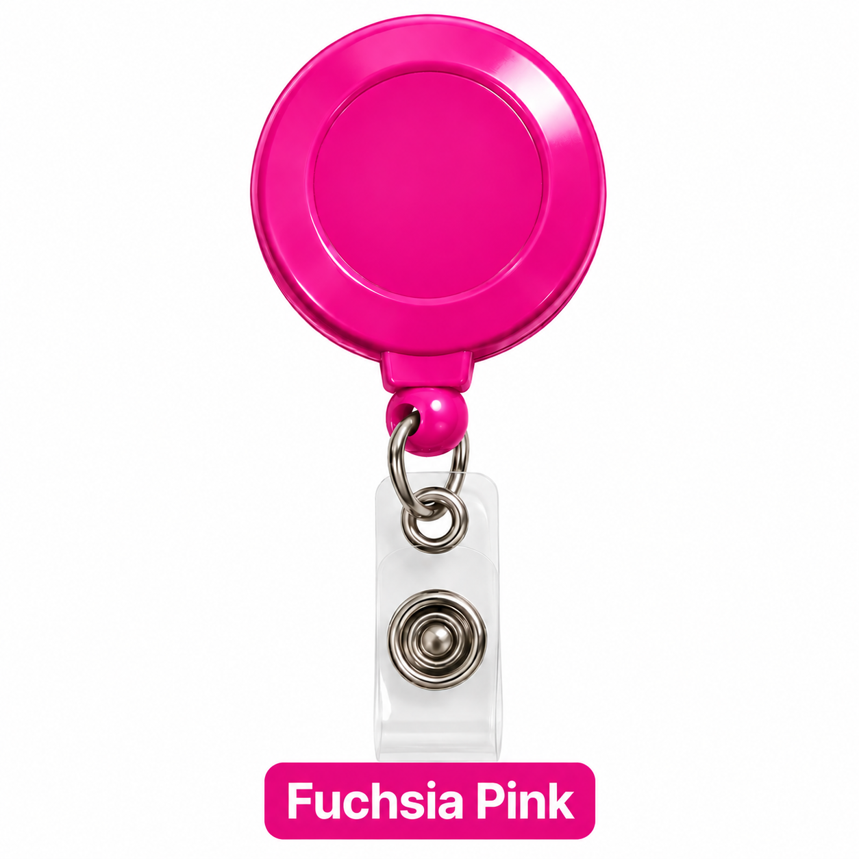 Badge Reel Fuchsia Pink