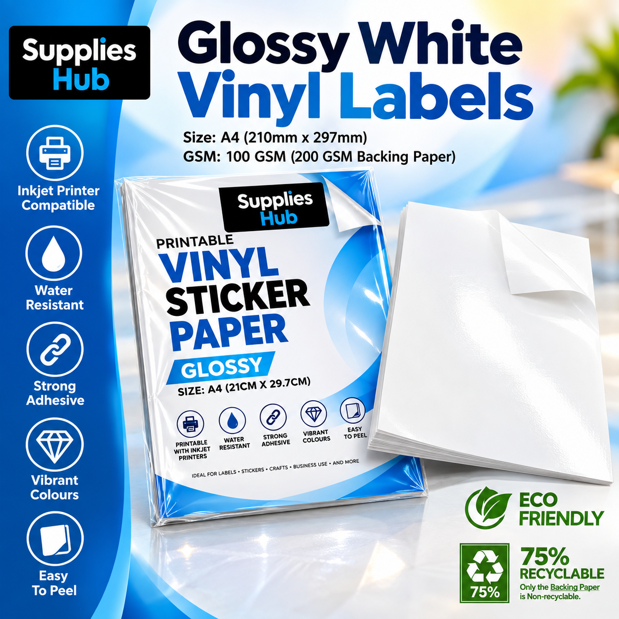 Glossy Vinyl Sticker Paper - Image 4