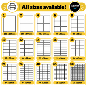 Rectangle Label Sticker Paper